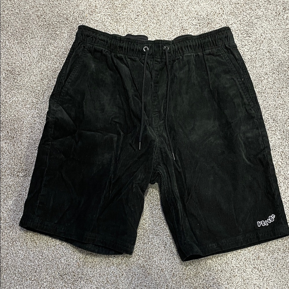 Volcom Black Corduroy Shorts